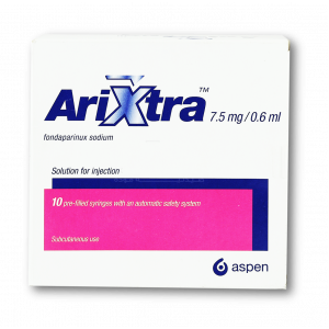 ARIXTRA 7.5 MG / 0.6 ML ( FONDAPARINUX SODIUM ) 10 SUBCUTANEOUS PREFILLED SYRINGES